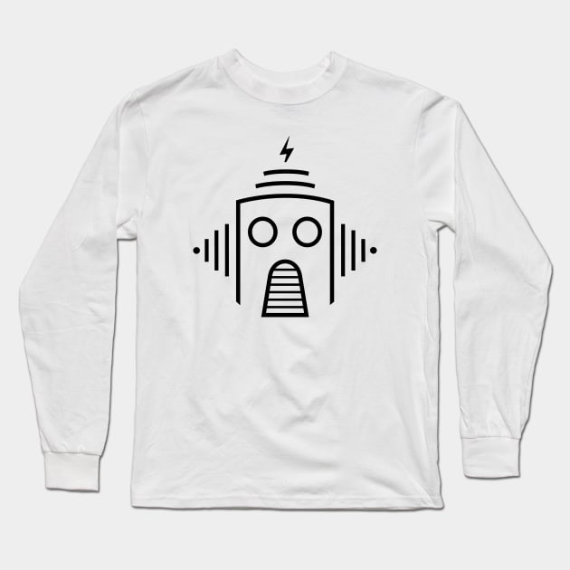 Minimal Caravan Palace Robot Long Sleeve T-Shirt by NoirPineapple